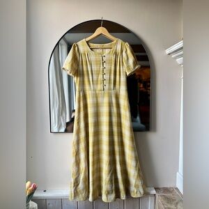 SWEET SALT | small shoppe gingham midi dress | size 8